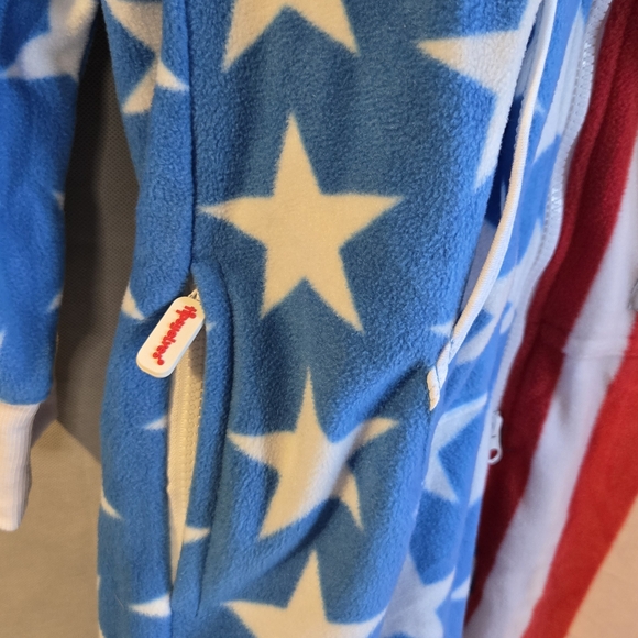 Tipsy Elves Patriotic American Flag Jumpsuit Onsie - Picture 3 of 5